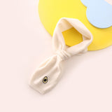 Kids Cashmere Scarf Fruit Embroidered Cashmere Neck Warmer White S