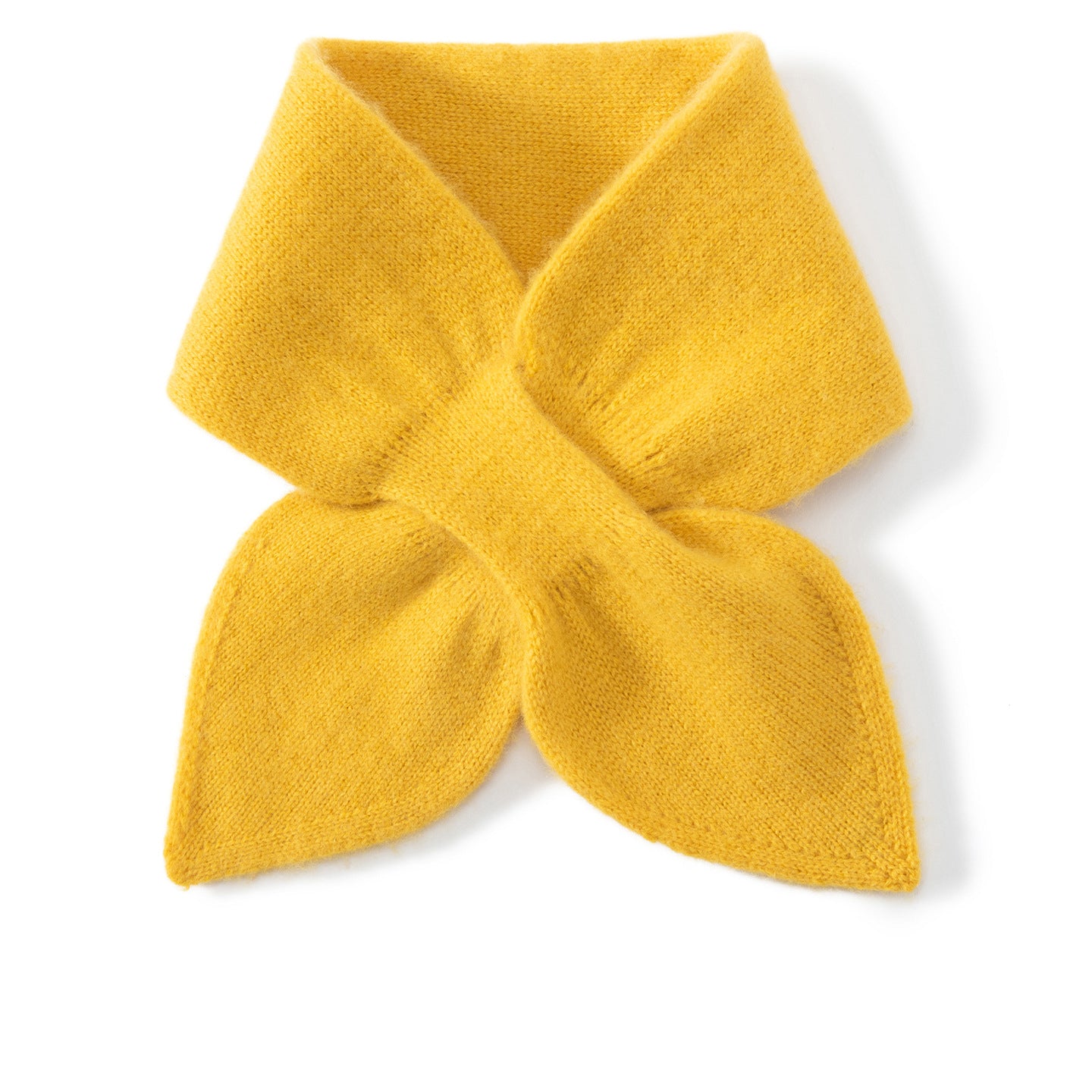 Kids Colorful Knit Cashmere Scarf Bow Knot Cashmere Neck Warmer Green S