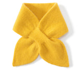 Kids Colorful Knit Cashmere Scarf Bow Knot Cashmere Neck Warmer Green S