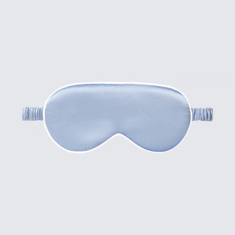 Kids Pure Silk Eye Mask Trim Silk Sleep Eye Mask for Baby Toddler Sky Blue S