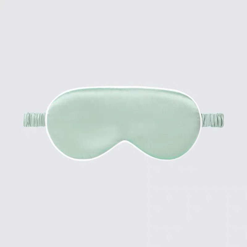 Kids Pure Silk Eye Mask Trim Silk Sleep Eye Mask for Baby Toddler Mint Green S