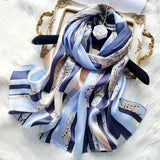 Ladies Floral Silk Scarf 100% Mulberry Long Printed Silk Scarf Style - 20 M