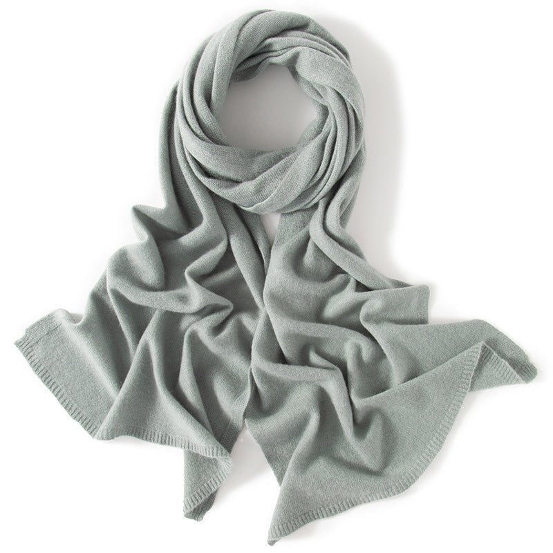 Long Cashmere Scarf Luxury Pure Cashmere Winter Scarves Red L