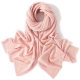 Premium Cashmere Scarf Long Pure Cashmere Winter Scarf Pink L