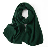 Long Heather Cashmere Scarf Multi Colors Cashmere Shawl and Wrap Green M