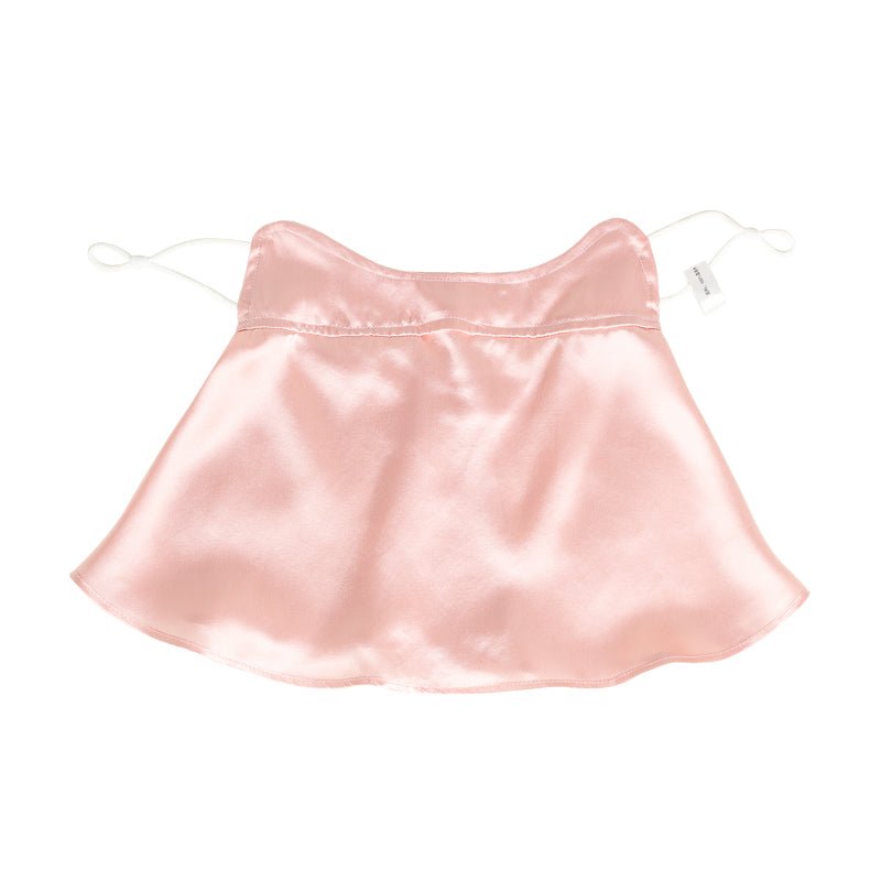 Long Silk Face Masks Silk Face Cover Breathable Anti - uv Mask Pink M