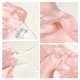 Long Silk Face Masks Silk Face Cover Breathable Anti - uv Mask Pink M
