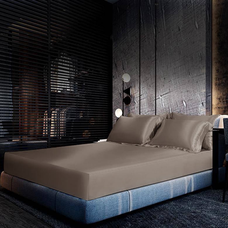 Luxury 100% Silk Bedding 19 Momme 1 Pcs Silk Fitted Sheet Dark Teal Twin (39"x75"+16")
