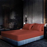 Luxury 100% Silk Bedding 19 Momme 3PCS Silk Fitted Sheet Set Navy Blue Twin (39"x75"+16")