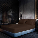 Luxury 100% Silk Bedding 22 Momme 1 Pcs Silk Fitted Sheet Chocolate Twin (39"x75"+16")