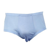 Men Silk Briefs Comfortable Breathable Silk Triangle Boxer Blue S