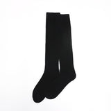 Mid Calf Cashmere Socks Lightweight Cashmere Crew Socks Cashmere Knit Socks Black M