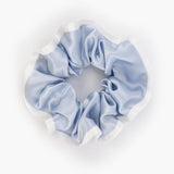 Muberry Silk Hair Scrunchies For Women Light Blue M