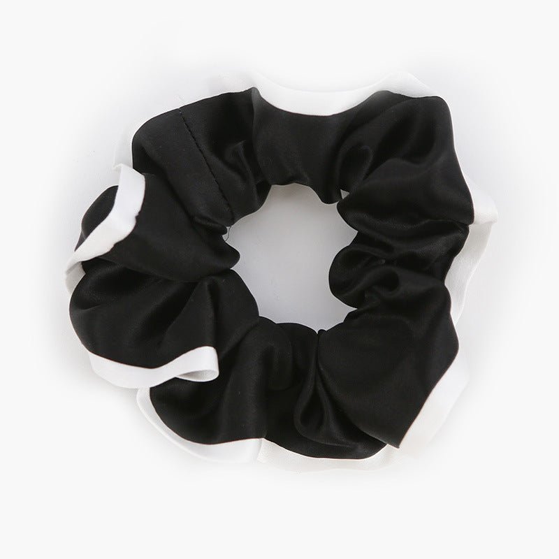 Muberry Silk Hair Scrunchies For Women Navy Blue M