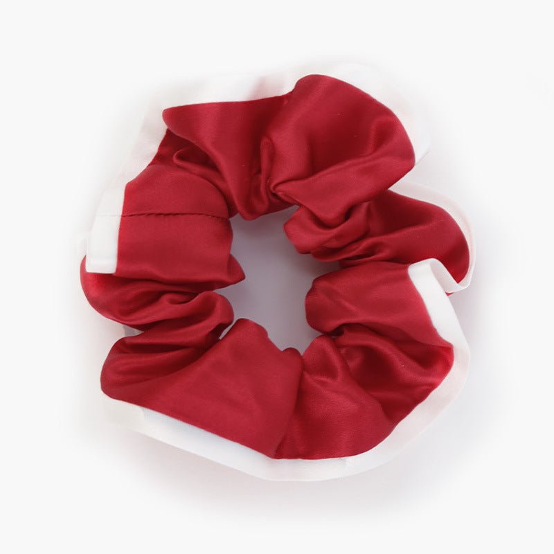 Muberry Silk Hair Scrunchies For Women Claret M