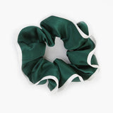 Muberry Silk Hair Scrunchies For Women Dark Green M