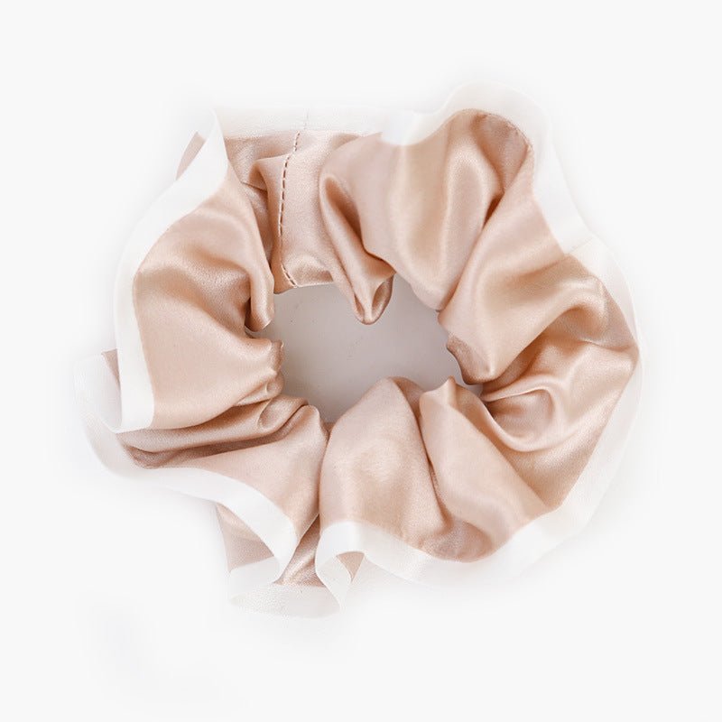 Muberry Silk Hair Scrunchies For Women Apricot M