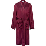 Mulberry Men's Silk Robe Luxury Long Silk Bath Robe Navy Blue XS