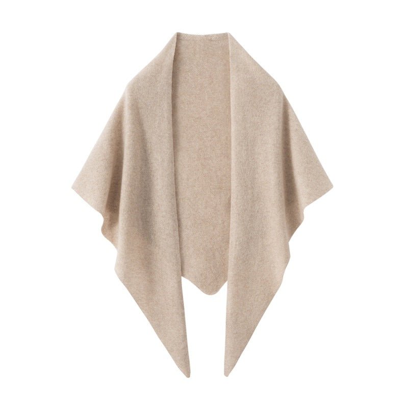 Cashmere Bandana Cashmere Shawl Cashmere Triangle Scarf Cashmere Evening Wrap Beige M