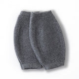 Premium Cashmere Knit Knee Warmers Cashmere Knee Sleeve Wraps Dark Grey M