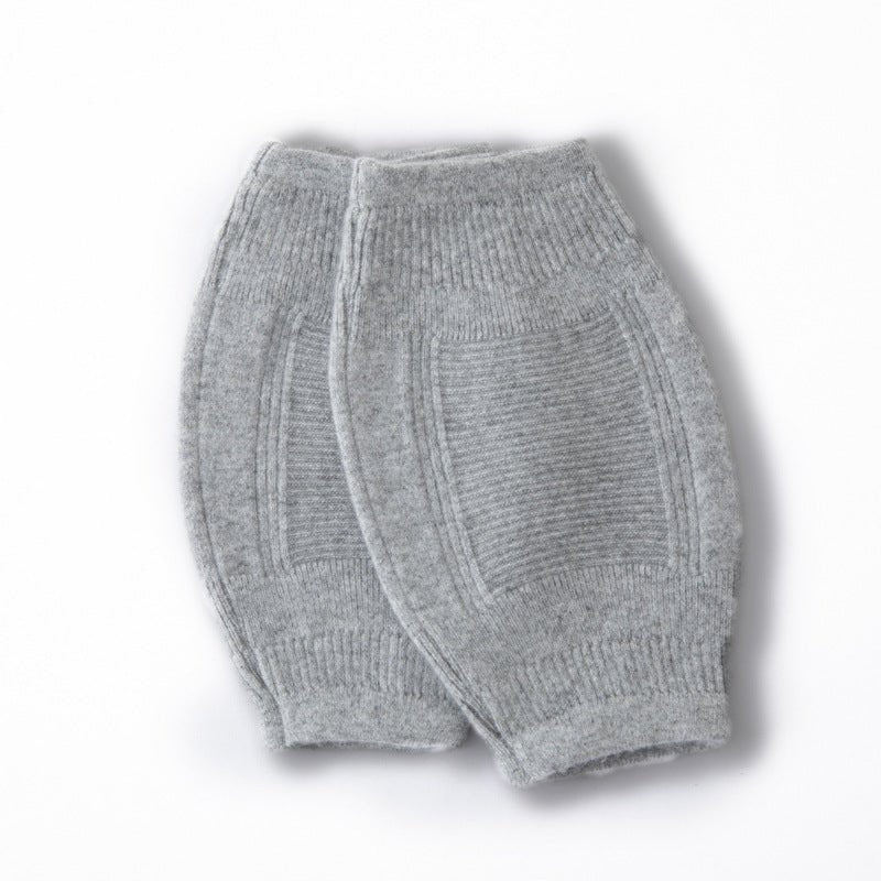 Premium Cashmere Knit Knee Warmers Cashmere Knee Sleeve Wraps Grey M