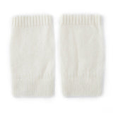 Pure Cashmere Knit Fingerless Gloves Cashmere Wrist Warmers Cashmere Mitts Ivory M