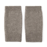 Pure Cashmere Knit Fingerless Gloves Cashmere Wrist Warmers Cashmere Mitts Taupe M