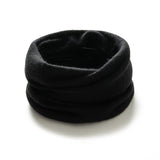 Lightweight Cashmere Infinity Scarf Warm Pure Neck Gaiter Black M