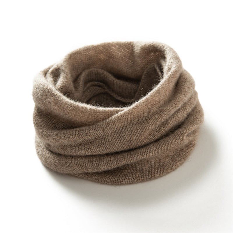 Lightweight Cashmere Infinity Scarf Warm Pure Neck Gaiter Taupe M
