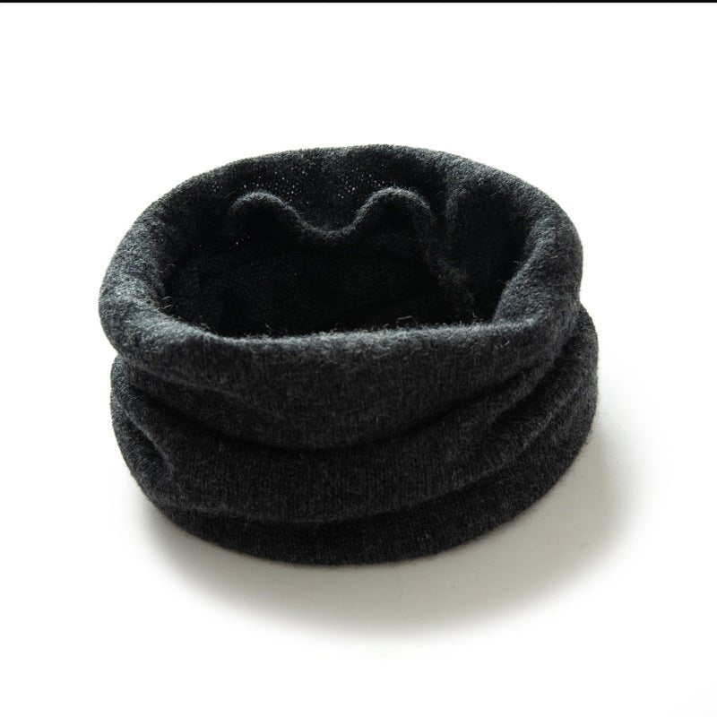 Lightweight Cashmere Infinity Scarf Warm Pure Neck Gaiter Gray M