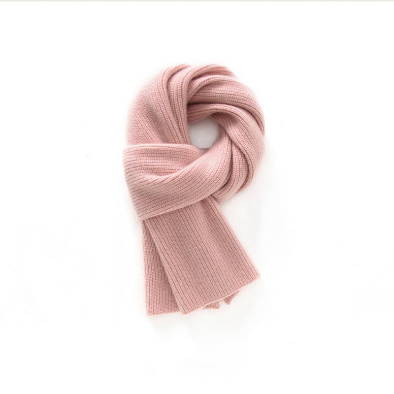 Pure Cashmere Scarf For Women Ribbed Cashmere Wraps Pink M