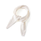 Pure Cashmere Skinny Tie Scarf Small Cashmere Triangle Scarf Cashmere Bandana Ivory M