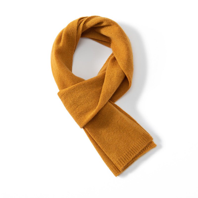Short 100% Cashmere Scarf for Adults And Children Winter Scarf Ginger S