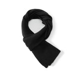 Short 100% Cashmere Scarf for Adults And Children Winter Scarf Black S