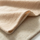 Unisex Short Reversible Cashmere Scarf Fall Winter Cashmere Wraps Beige M