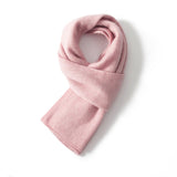 Unisex Short Cashmere Scarf Multi Colors Cashmere Neck Warmer Blush M