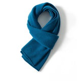 Unisex Short Cashmere Scarf Multi Colors Cashmere Neck Warmer Blue M