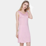 Silk Knit Nightdress For Women Silk Knitted Slip Dress Pink S