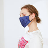 Silk Masks For Women Silk Adjustable Sensitive Skin Face Mask M Navy Blue