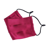 Silk Masks For Women Silk Adjustable Sensitive Skin Face Mask M Claret