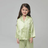 Silk Pajama Set For Kids' Gifts Silk Sleepwear For Kids Claret XS