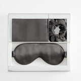 Silk Travel Essential Set 4 PCS Silk Pillowcase Scrunchy And Eyemask Pink M