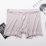 Mulberry Silk Boxer For Mens Pure Silk Briefs Underwear Gray S