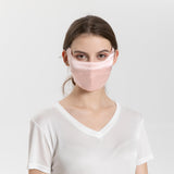 Summer Mulberry Silk Face Masks Anti - UV Canthus Protection Pink M