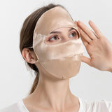 Summer Silk Full Face Masks Silk Beauty Mask Champagne M