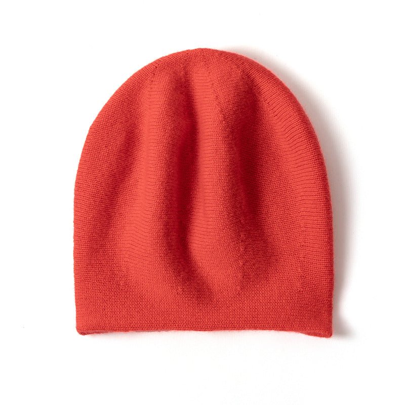 Unisex Seamless Cashmere Slouchy Beanie Cashmere Ski Cap Hat Black M