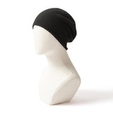 Unisex Seamless Cashmere Slouchy Beanie Cashmere Ski Cap Hat Black M