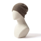 Unisex Seamless Cashmere Slouchy Beanie Cashmere Ski Cap Hat Black M