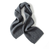 Unisex Pure Cashmere Honeycomb Honeycomb Knit Scarf Wrap Gray M