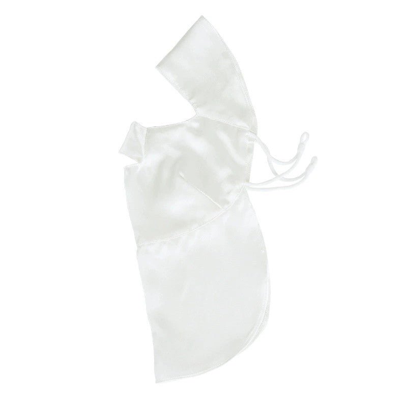 Women Silk Face Masks Breathable Full Sunburn Protection Silk Masks Ivory M